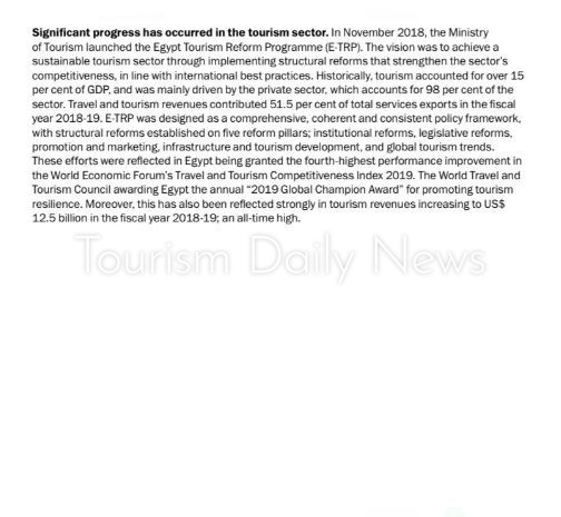 البنك الأوروبي لإعادة الإعمار يبرز تجربة مصر فى إصلاحات السياحة الهيكلية