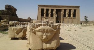 معبد دندرة يشهد أعلى معدل لزيارة السياح الأجانب فى نوفمبر الماضى