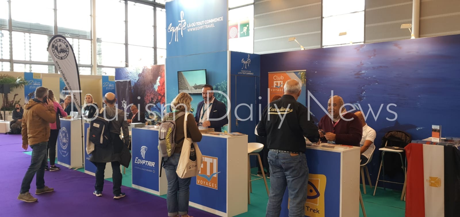 السياحة تشارك في المعرض الدولى لرياضة الغوص Salon De Plongée