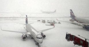 العواصف الثلجية تتسبب فى إلغاء 1000 رحلة طيران بولاية شيكاغو الأمريكية