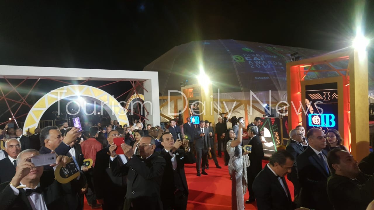 الألعاب النارية تضىء سماء الباتروس سيتادل فى حفل توزيع جوائز الكاف