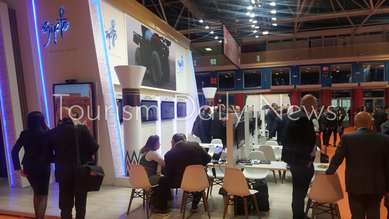 حراك قوى فى جناح مصر بمعرض الفيتور الإسبانى تبشر بموسم سياحى قوى