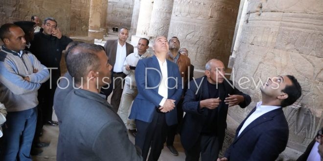 قنا نسعي للإستفادة القصوي من المردود الآثري والسياحي لمعبد دندرة
