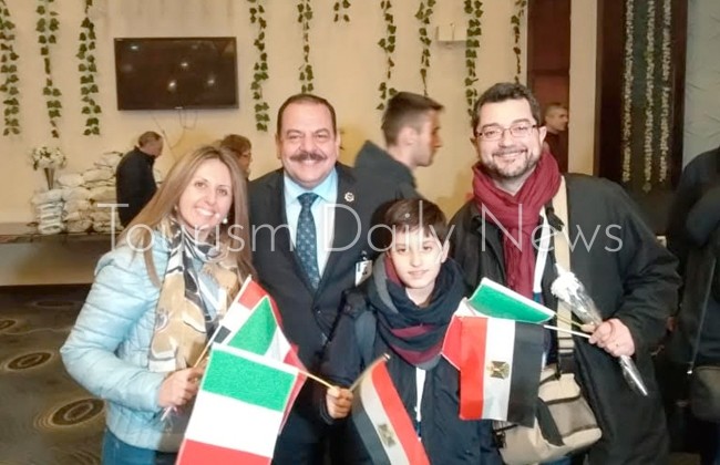 من هم أعضاء الوفد الإيطالى الذى وصل للقاهرة لإحياء مسار العائلة المقدسة ؟