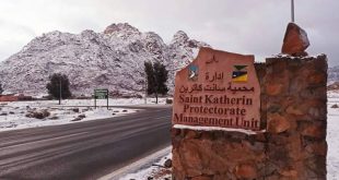 وزيرة البيئة تدعو المصريين لقضاء ليلة سياحية وسط ثلوج سانت كاترين