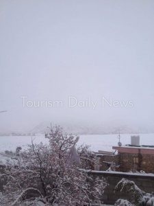 جبال سانت كاترين تتزين بالثلوج