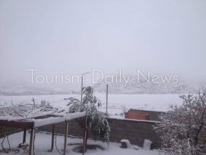 جبال سانت كاترين تتزين بالثلوج