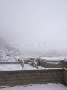 جبال سانت كاترين تتزين بالثلوج