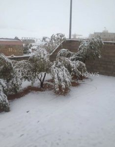 جبال سانت كاترين تتزين بالثلوج