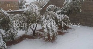 جبل سانت كاترين يتزين بالثلوج للمرة الثانية.. وفؤاد تروج للسياحة البيئة  