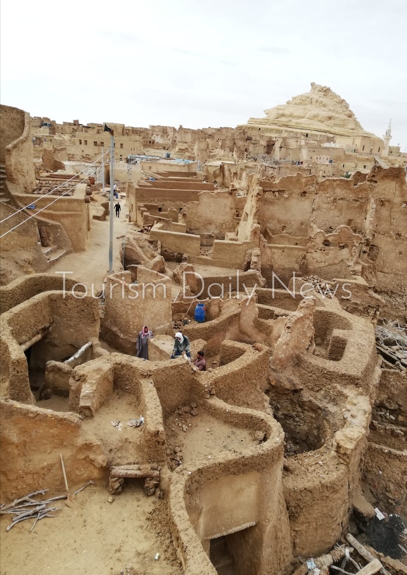 استكمال مشروع ترميم وإحياء قرية شالي الأثرية بواحة سيوة