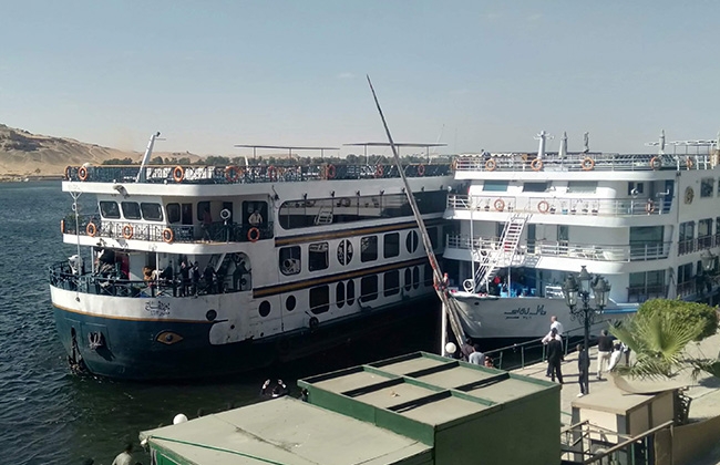 تفاصيل اصطدام باخرة سياحية بعدد من المراكب فى أسوان