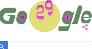 محرك البحث جوجل يحتفل بالسنة الكبيسة