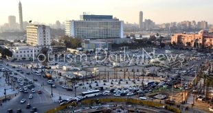 فيديو.. حريق بجراج التحرير بالقرب من المتحف المصرى