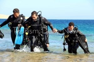 فؤاد: تتابع رحلة تحقيق حلم بطل من ذوى الهمم بالغوص بمحمية رأس محمد