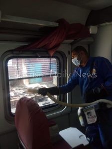 النقل تتابع إجراءات مواجهة "كورونا" في السكك الحديدية والمترو والمنافذ 