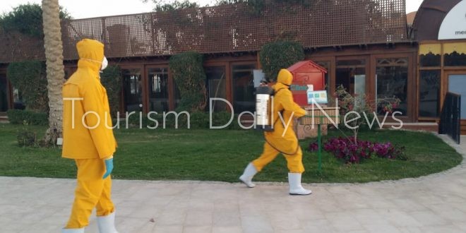 حملة توعوية وتدريبية ضخمة لجميع الفنادق لمواجهة فيروس كورونا.. فيديو