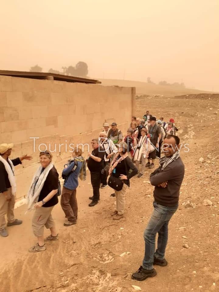 أبيدوس تتحدي العواصف وتستقبل 277 سائح من جنسيات مختلفة