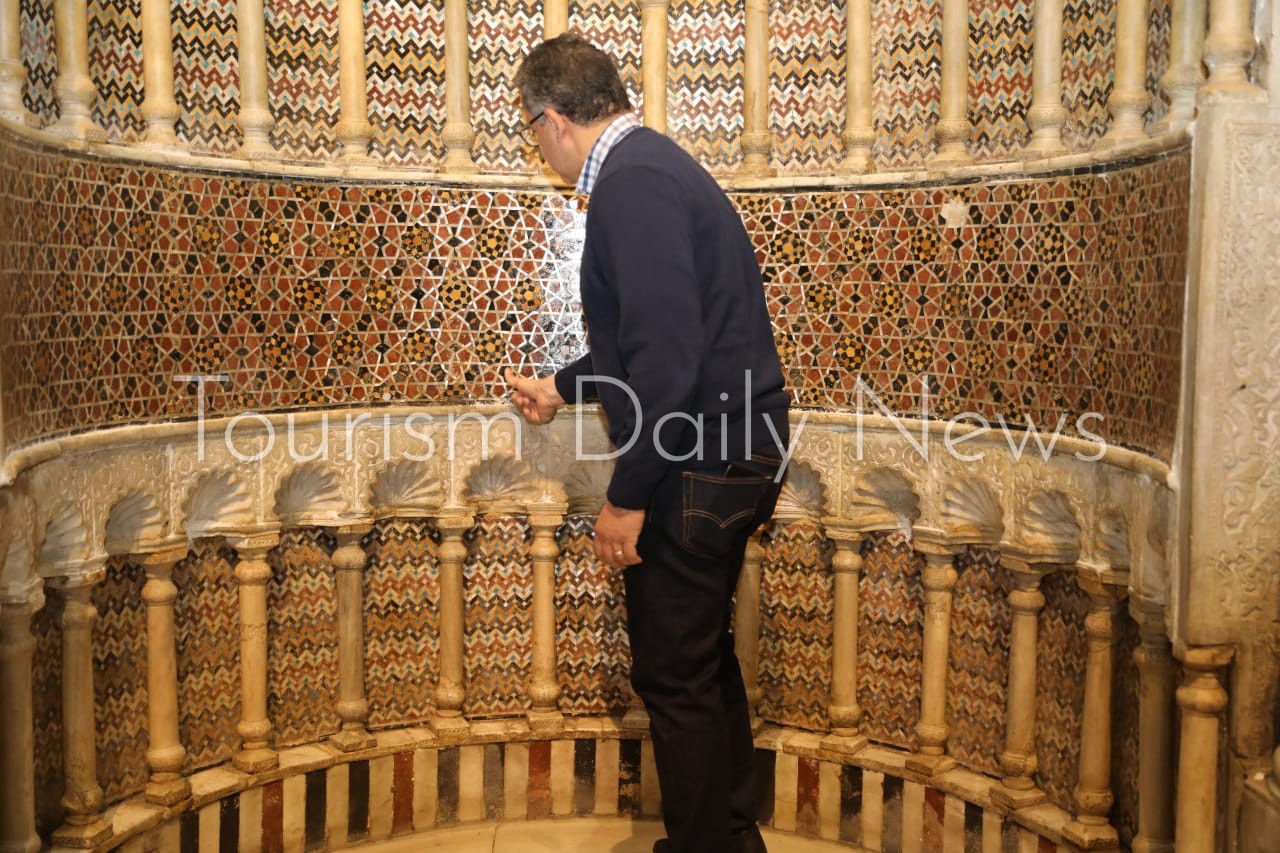 العنانى يتفقد مواقع القاهرة الأثرية بعد كسح مياه الأمطار