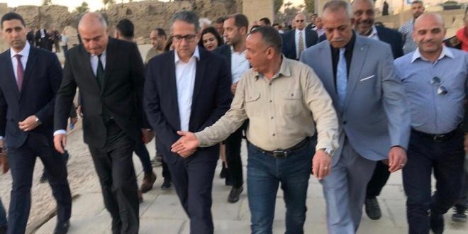 العنانى يفتتح 3 سراديب وبانوراما معبد دندرة علي هامش مهرجان الموسيقي