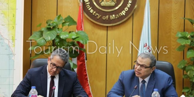  العناني وسعفان يبحثان دعم العاملين بالسياحة والمنشآت المتضررة من كورونا