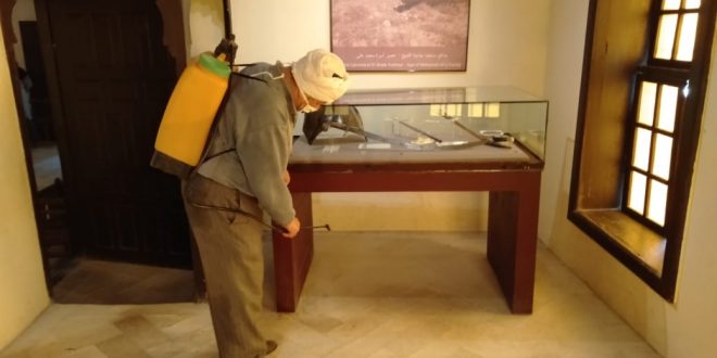 بدء إجراءات تعقيم وتطهير المناطق الآثرية بمدينتي الإسكندرية ورشيد