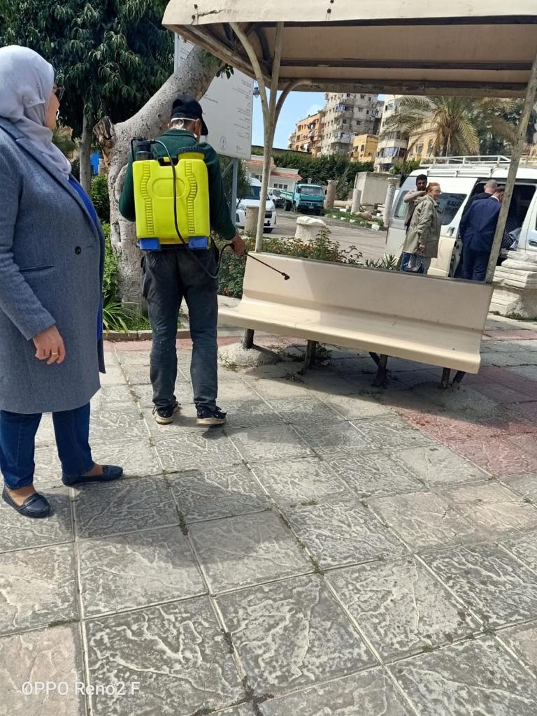 بدء إجراءات تعقيم وتطهير المناطق الآثرية بمدينتي الإسكندرية ورشيد