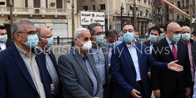 بالصور .. مدبولي يُتابع الموقف النهائي لأعمال تطوير ميدان التحرير