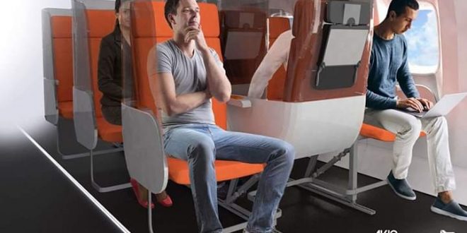 إيطاليا تصمم مقاعد للتباعد الاجتماعي داخل الطائرات