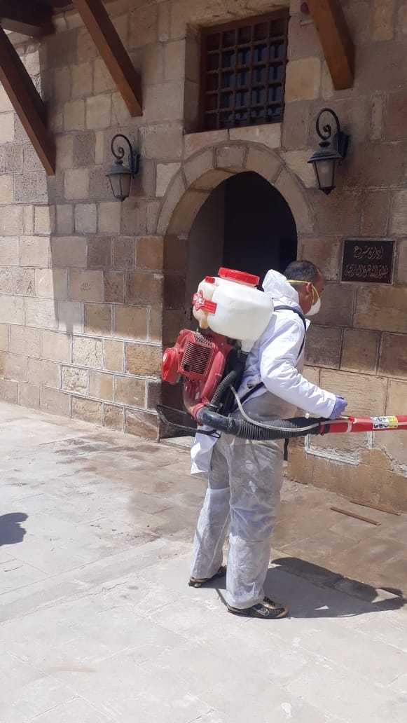 انتهاء المرحلة الثانية والثالثة لتطهير وتعقيم المواقع والمتاحف الآثرية