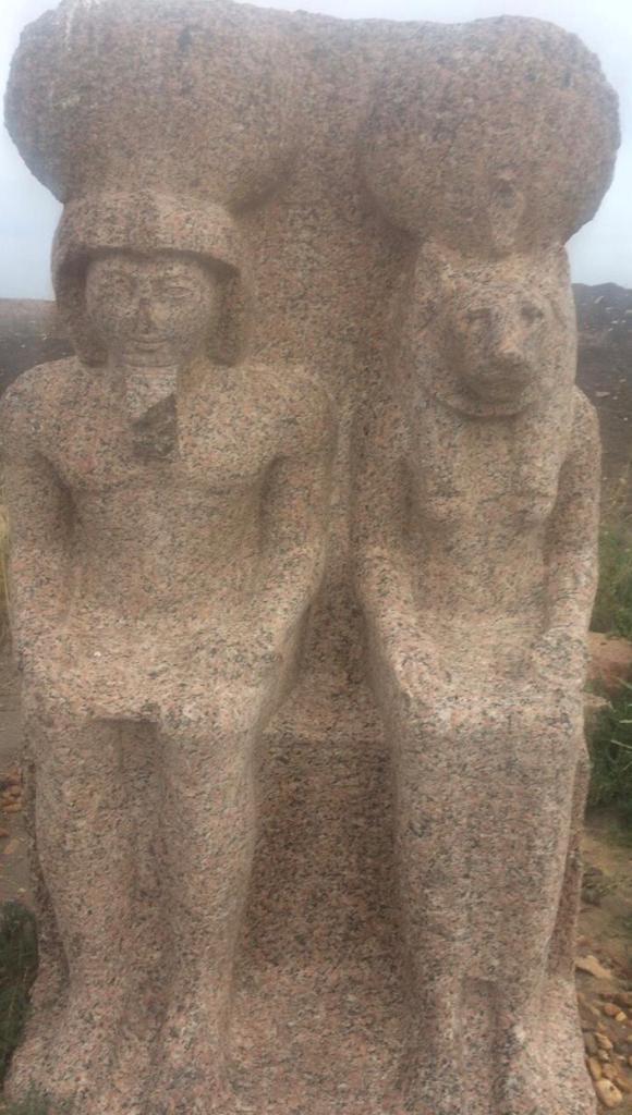 متحف كفر الشيخ يستقبل مجموعة من القطع الآثرية الضخمة من منطقة تل الفراعين