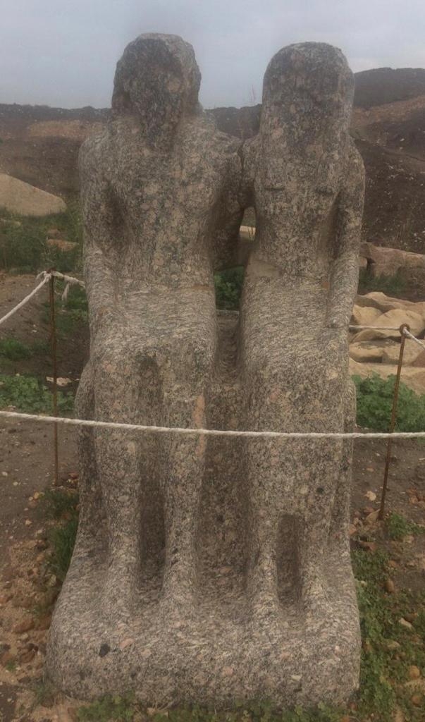 متحف كفر الشيخ يستقبل مجموعة من القطع الآثرية الضخمة من منطقة تل الفراعين