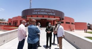 متحف كفر الشيخ يستقبل مجموعة من القطع الآثرية الضخمة من منطقة تل الفراعين