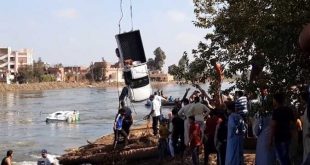 إنتشال جثتين من ضخايا غرق عبارة دمشلى بمركز كوم حمادة محافظة البحيرة