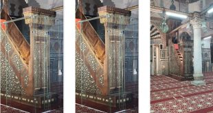 تركيب أول حاجز حماية شفاف حول منبر مسجد السلطان أبو العلا الآثرى