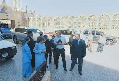 السفير الألماني بالقاهرة يزور دير السيدة العذراء بدرنكه