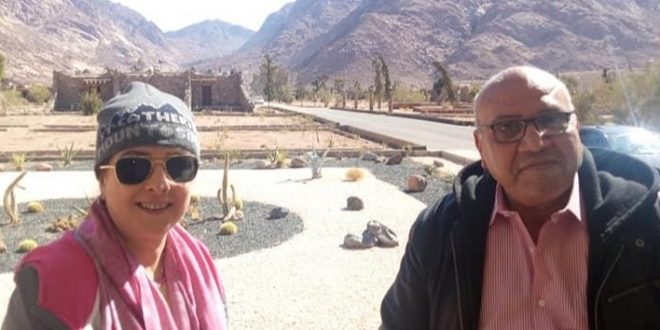 حنان شوقي تروج للسياحة المصرية من استراحة السادات بسانت كاترين