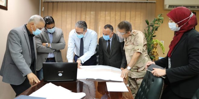 العناني يتابع أعمال مشروع المتحف المصري الكبير والمنطقة المحيطه به