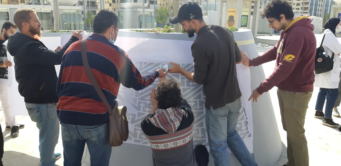 السياحة تضيف لمسة جمالية على القومي للحضارة وتستعين بطلبة كليات الفنون11