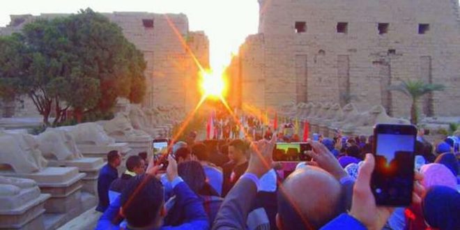 تعامد الشمس على معابد الكرنك بالأقصر غداً .. خطة للدعاية للظاهرة إلكترونيا