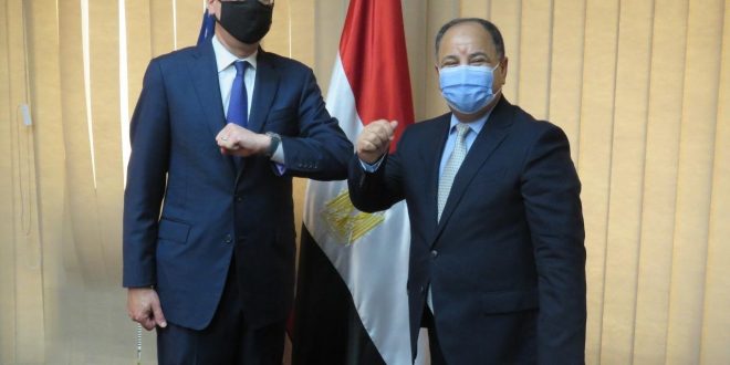 معيط  امام وزير الخزانة الأمريكى : الحكومة حرصة على مساندة القطاع السياحى