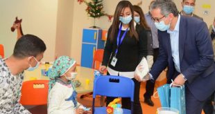 العنانى ومنار يشاركان فى افتتاح مستشفى شفا الأورمان لعلاج سرطان الأطفال1
