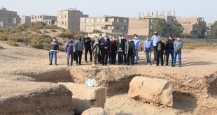 الداودي يتفقد أعمال البعثة الأثرية الفرنسية بمدينة قفط العريقة