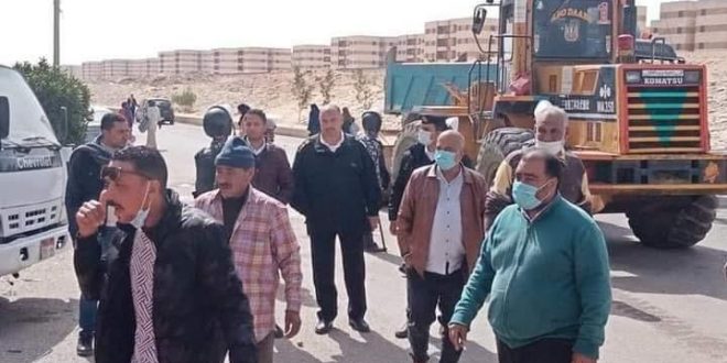 جهاز مدينة أكتوبر ينفذ حملة لإزالة الإشغالات والتعديات بمنطقة إسكان دهشور
