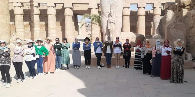 قطار الشباب انطلق إلى الأقصر .. الفوج الأول زار الكرنك ومعبد الدير البحري3