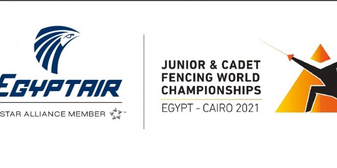 مصرللطيران الناقل الرسمي لبطولة العالم للسلاح 2021 وراعي الاتحاد المصري