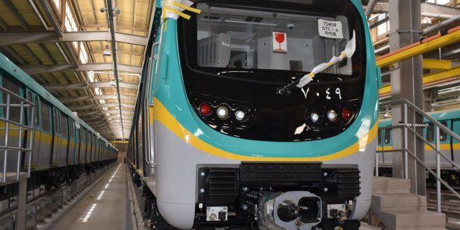 وصول القطار التاسع من الـ 32 كورياً .. وأول القطارات الـ 6 لمترو الأنفاق2