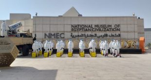 المتحف القومي للحضارة ينهي أعمال التعقيم والتطهير الدورية