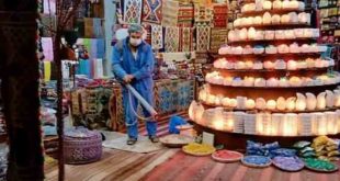 سيوة تكثيف أعمال تطهير المحال والبازارات والمنشآت السياحية لمواجهة كورونا