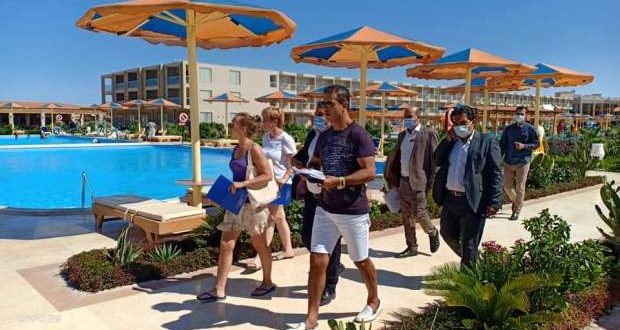 وفد من ممثلي شركات السياحة الروسية يتفقد فنادق الغردقة